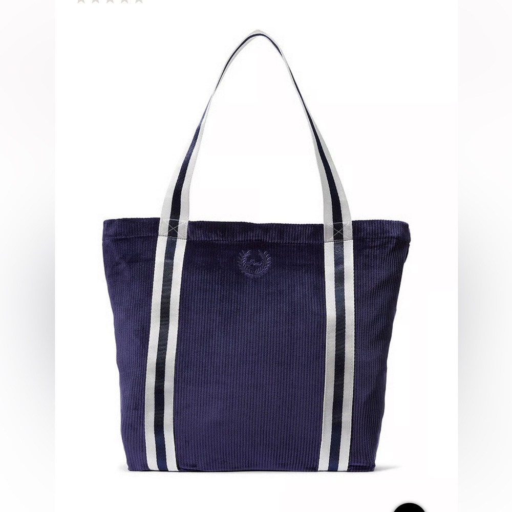 VICTORIA'S SECRET
Ribbed Velour Tote blue and white in sealed bag